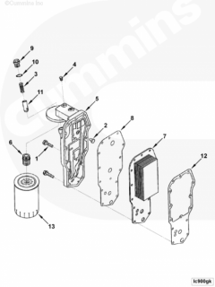  Cummins Основание масляного фильтра