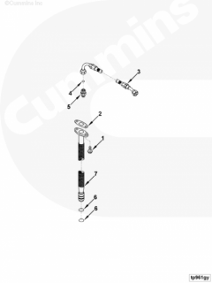  Cummins Трубка слива масла с турбины