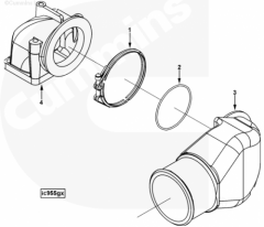  Cummins Патрубок забора воздуха