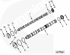  Cummins Распределительный вал форсунок