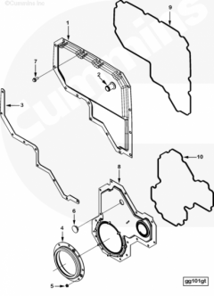  Cummins Крышка передняя распределительных шестерен