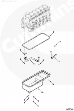  Cummins Трубка маслозаборная поддона 