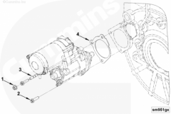  Cummins Прокладка стартера