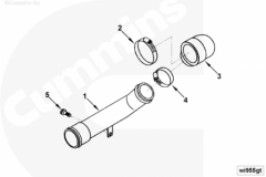  Cummins Патрубок впускной водяной
