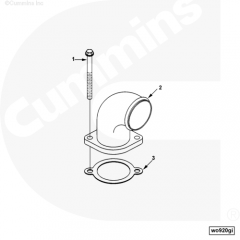  Cummins Патрубок водяной выпускной
