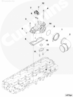  Cummins Патрубок впускной воздушный 