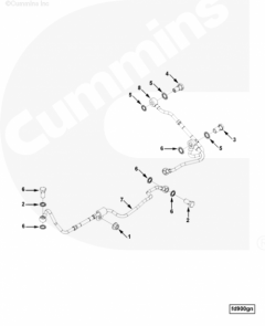  Cummins Трубка возврата топлива