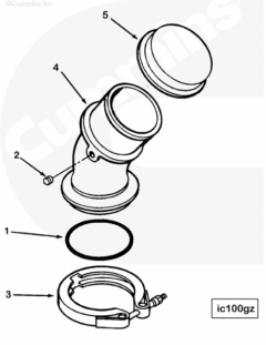  Cummins Патрубок турбокомпрессора 