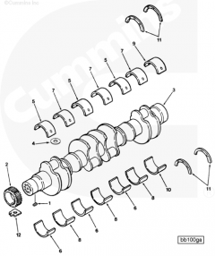  Cummins Коленчатый вал