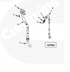  Cummins Трубка подачи масла к турбине
