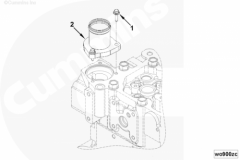  Cummins Патрубок выпускной водяной