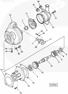  Cummins Прокладка привода водяного насоса