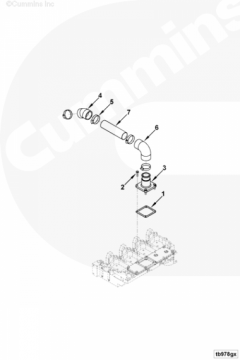  Cummins Патрубок забора воздуха