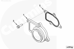  Cummins Прокладка выпускного патрубка турбины