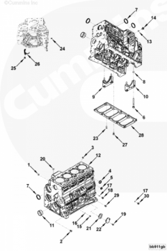  Cummins Блок цилиндров
