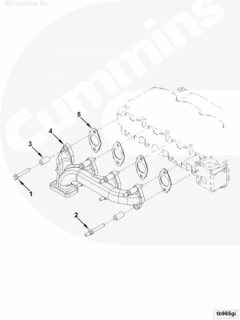  Cummins Болт крепления выпускного коллектора