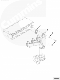 Cummins Выпускной коллектор