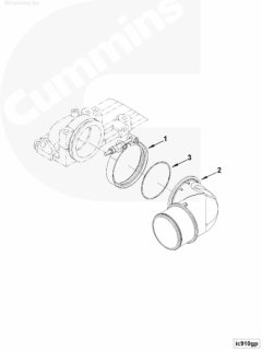  Cummins Кольцо уплотнительное воздушного патрубка