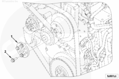  Cummins Болт крепления пластины шкива вентилятора