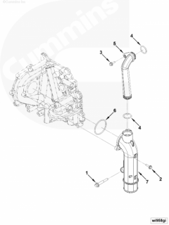  Cummins Патрубок водяной входной