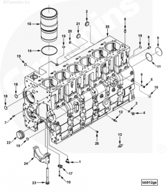  Cummins Заглушка блока цилиндров