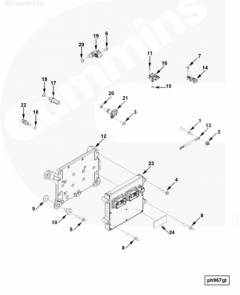  Cummins Болт крепления охладителя модуля управления