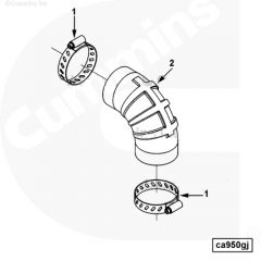  Cummins Патрубок от фильтра к турбокомпрессору