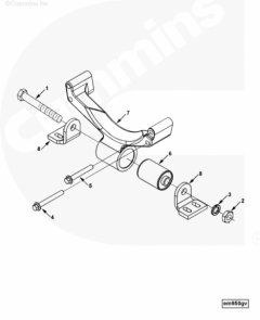  Cummins Болт крепления опоры двигателя передней