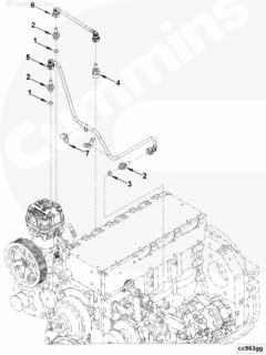  Cummins Трубка охлаждения воздушного компрессора