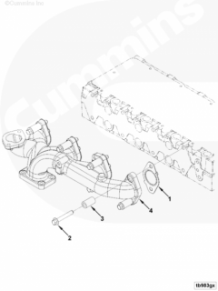  Cummins Прокладка выпускного коллектора