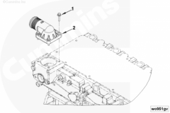  Cummins Болт крепления выпускного водяного патрубка