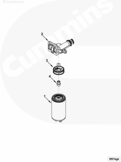  Cummins Адаптер топливного фильтра