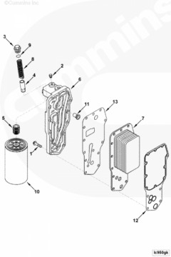  Cummins Прокладка маслоохладителя (теплообменника)