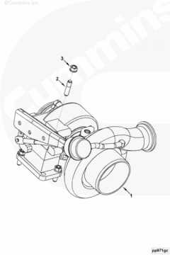  Cummins Гайка шпильки турбокомпрессора