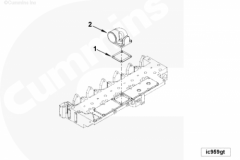  Cummins Прокладка впускного воздушного патрубка
