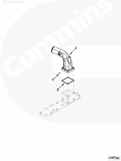 Cummins Впускной воздушный патрубок