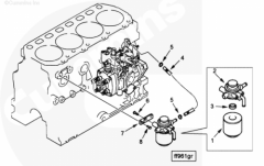  Cummins Фильтр топливный Fleetguard FS1235