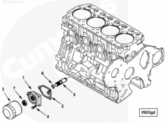  Cummins Фильтр масляный Fleetguard LF16034