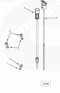  Cummins Кольцо уплотнительное заглушки трубки уровня масла