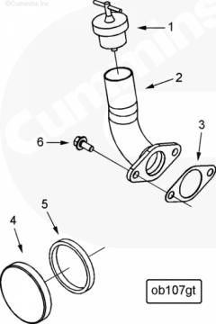  Cummins Прокладка горловины маслозаливной