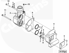  Cummins Кольцо уплотнительное крышки корпуса термостата
