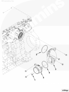  Cummins Кольцо уплотнительное подводящего патрубка