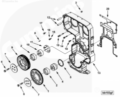  Cummins Картер шестерен распределительного вала