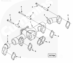 Cummins Выпускной коллектор 
