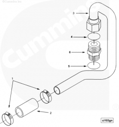  Cummins Шланг воздушного компрессора