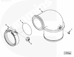  Cummins Патрубок забора воздуха