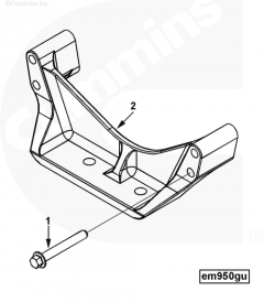  Cummins Болт крепления опоры двигателя передней