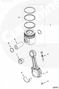  Cummins Вкладыш шатунный