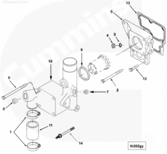  Cummins Заглушка корпуса термостата