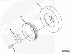  Cummins Болт крепления шкива коленвала